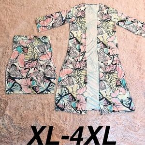 PENCIL DRESS WITH COVER TO MATCH🦋 (2piece)